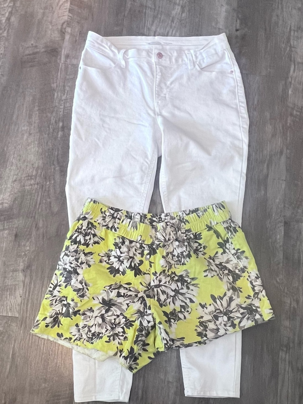J. Crew Shorts & Old Navy white Jeans bundle